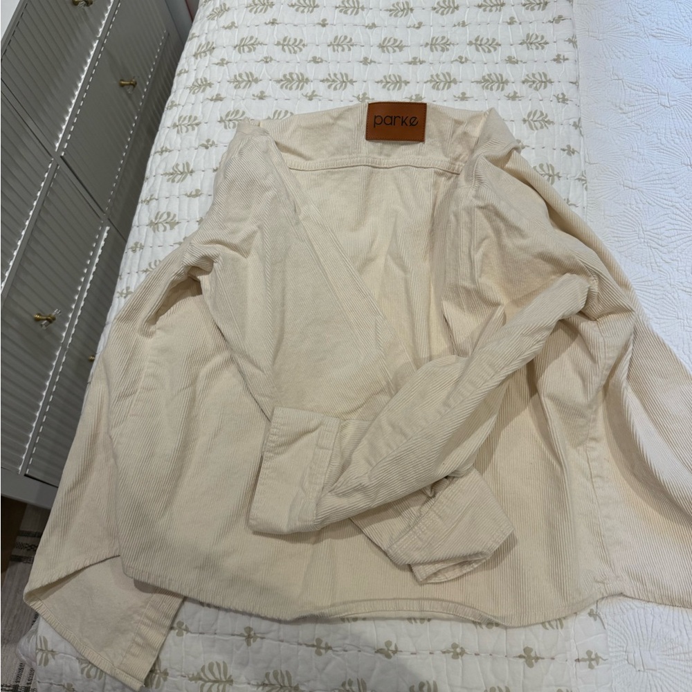 Parke Cream Cord Button Down